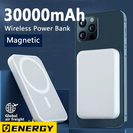 30000mAh Magnetic Wireless Power Bank *MagSafe Compatible* - Phoneify