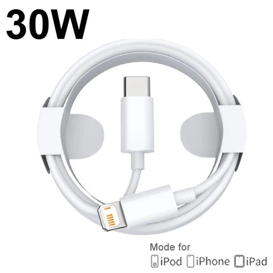 30W Fast Charging USB Type C to Lightning Cable For Apple iPhone - Phoneify